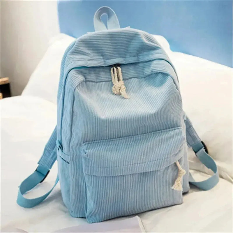 Personalized Corduroy Schoolbag Backpack thebuzzbay.com