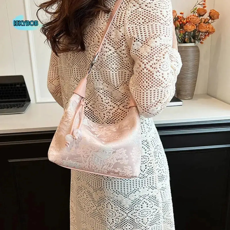 Crossbody Bag Embroidered Chinese Style thebuzzbay.com