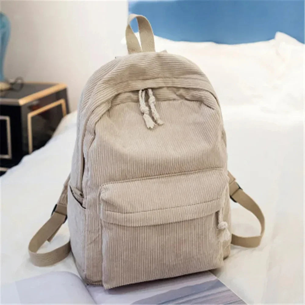 Personalized Corduroy Schoolbag Backpack