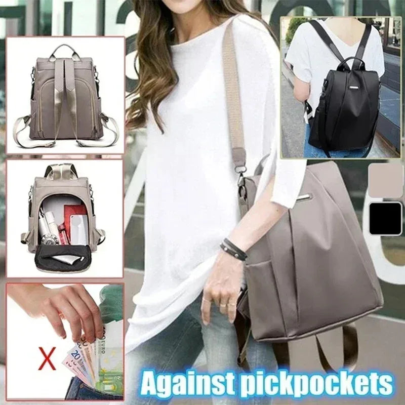 New Women's Fashion Large Capacity Nylon Backpack