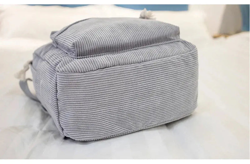 Personalized Corduroy Schoolbag Backpack thebuzzbay.com