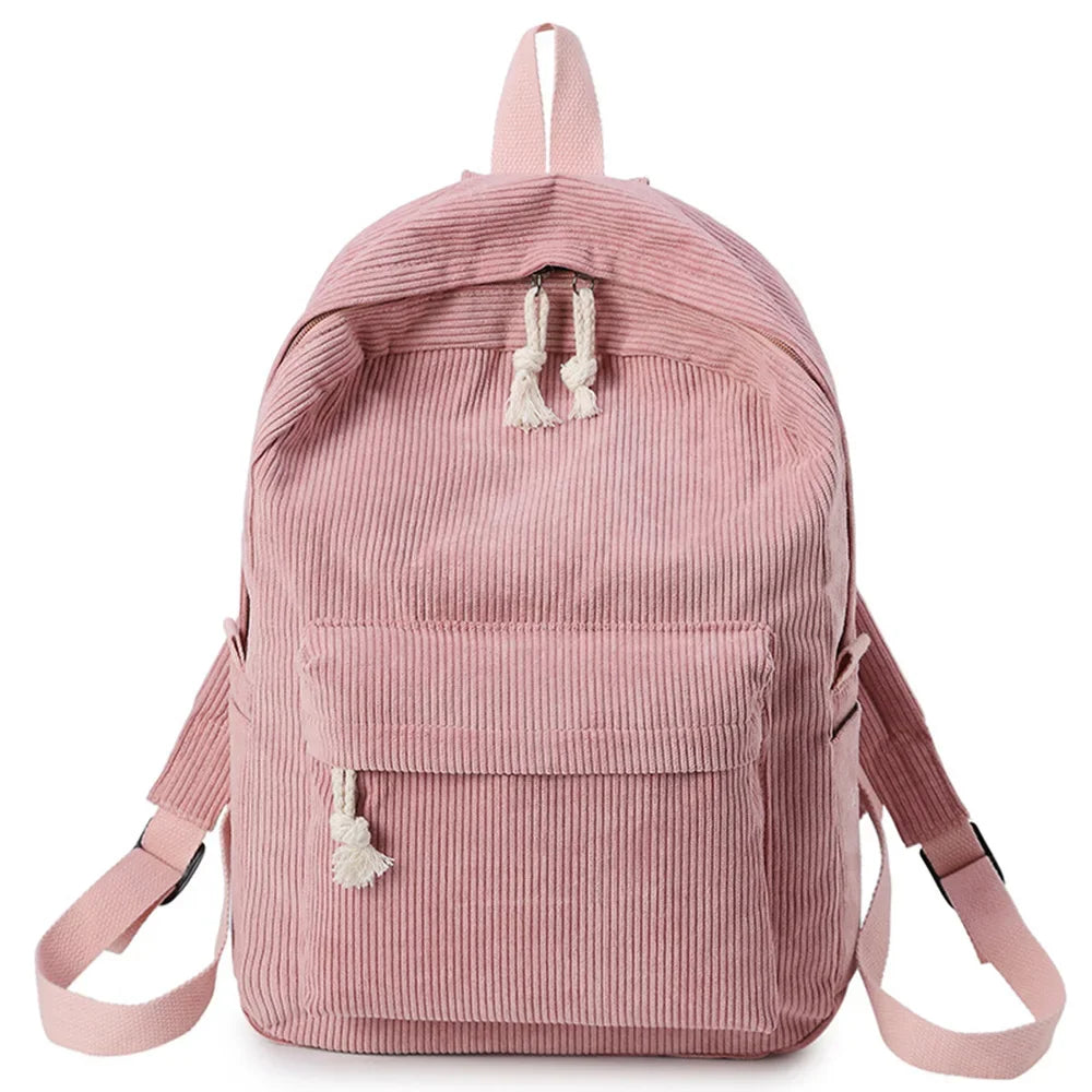 Personalized Corduroy Schoolbag Backpack