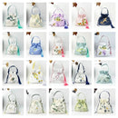 Silk Satin Embroidery Drawstring Bag thebuzzbay.com