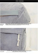 Personalized Corduroy Schoolbag Backpack thebuzzbay.com