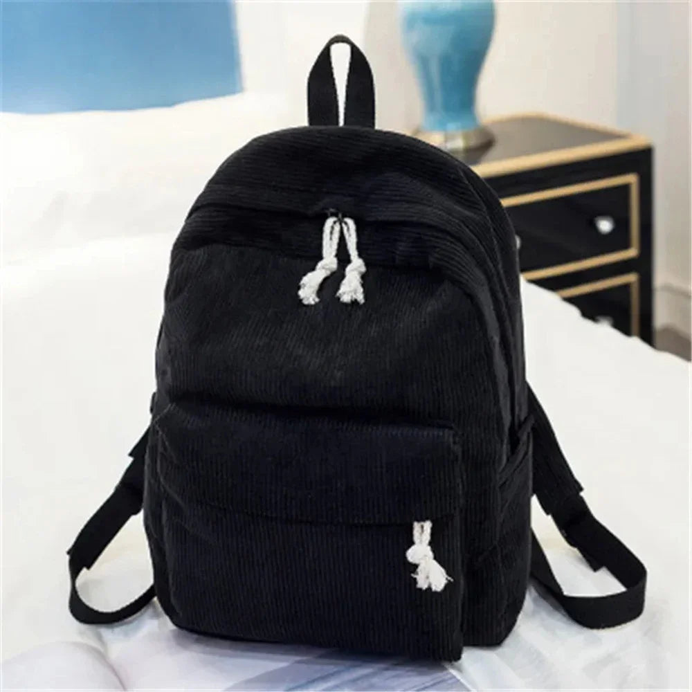 Personalized Corduroy Schoolbag Backpack